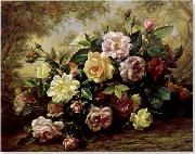 unknow artist Floral, beautiful classical still life of flowers.086 USA oil painting artist